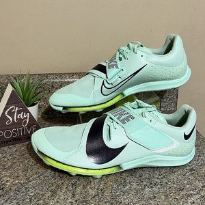 Nike Air Zoom LJ Elite Mint Foam Volt‎ DR9924-300 Track Spikes Men’s Size 12